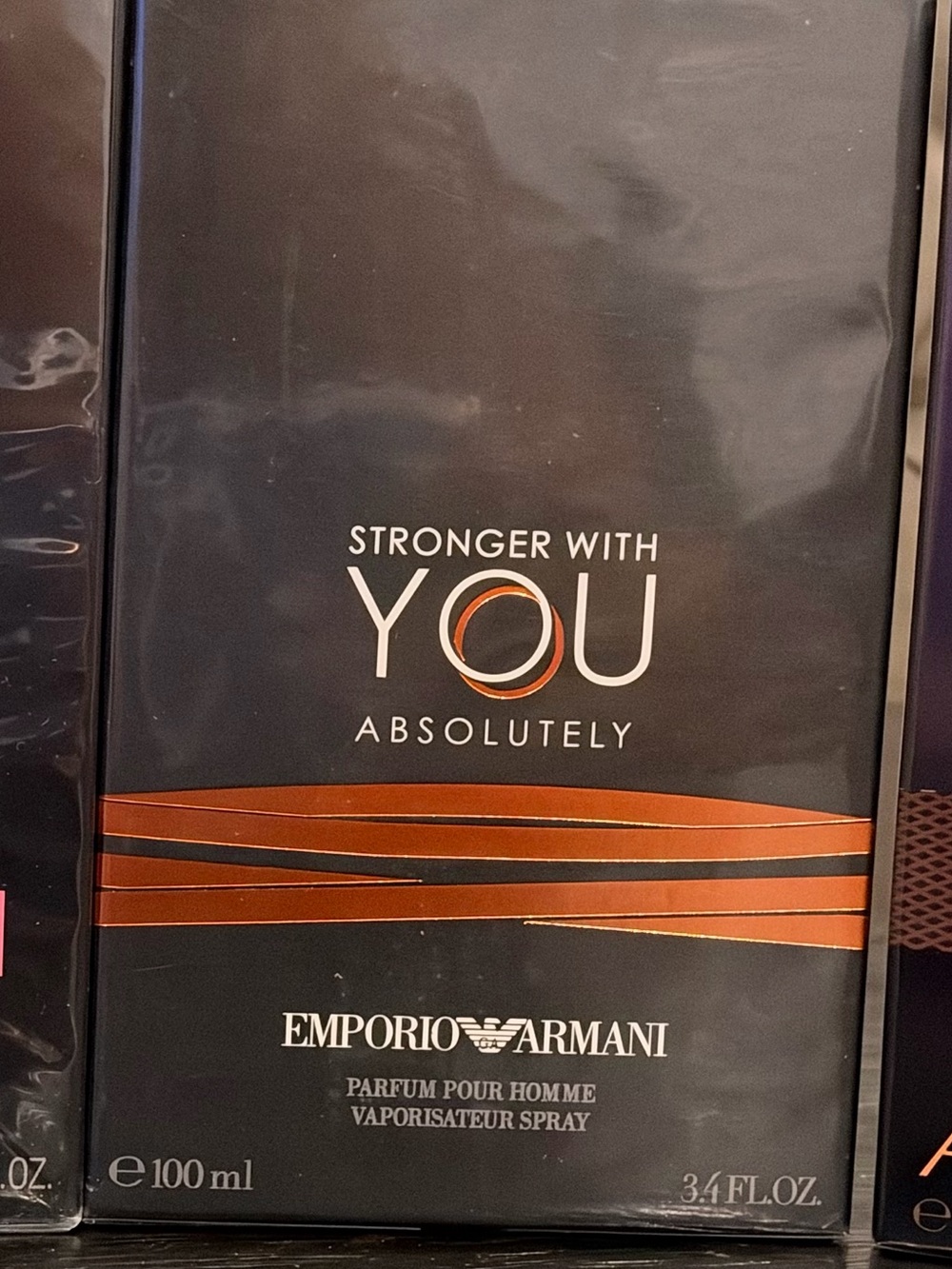 Emporio Armani Stronger With You Absolutely - Black and Copper Packaging